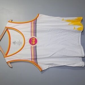 DISNEY Disneyland Disney Parks 1955 White Sleeveless Tank Top